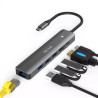 NECTUS Docking Station 6 in 1 Type C 4K HDMI Gigabit LAN PD 100W USB 3.0
