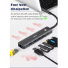 NECTUS Docking Station 6 in 1 Type C 4K HDMI Gigabit LAN PD 100W USB 3.0