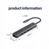 NECTUS Docking Station 6 in 1 Type C 4K HDMI Gigabit LAN PD 100W USB 3.0